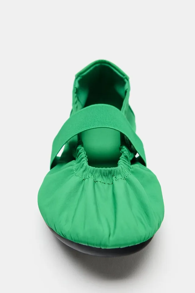 ELASTIC SPORTY BALLERINA FLATS – image 6