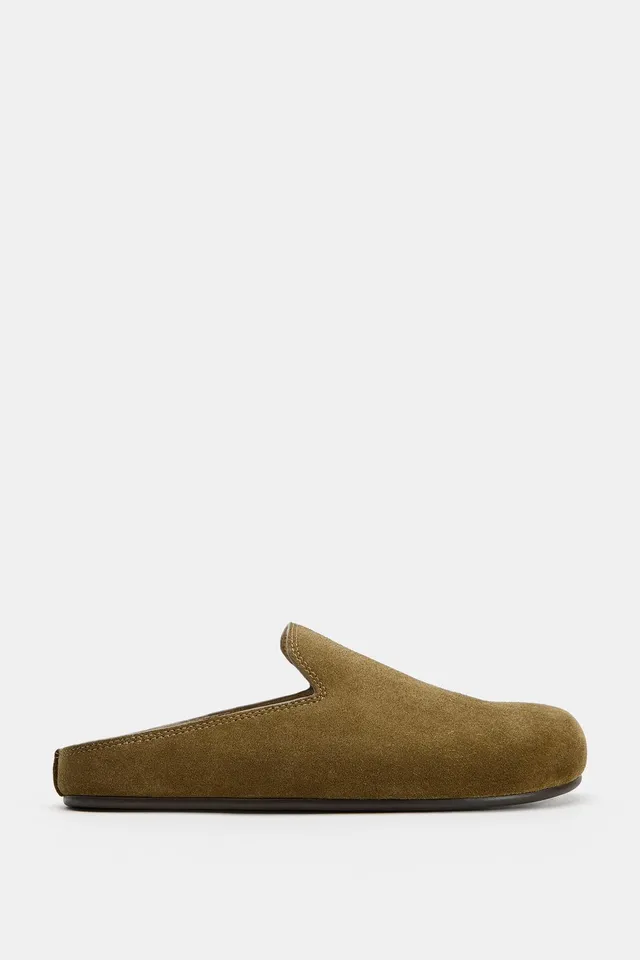 SPLIT SUEDE CLOG SHOES – صورة 5