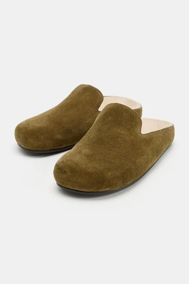 SPLIT SUEDE CLOG SHOES – صورة 6