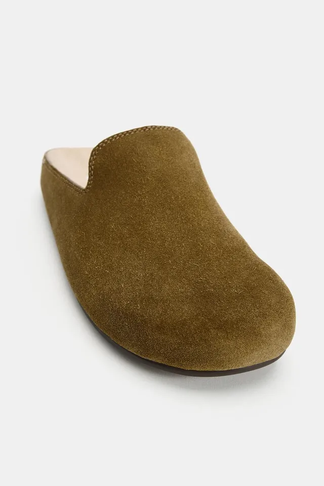SPLIT SUEDE CLOG SHOES – صورة 7