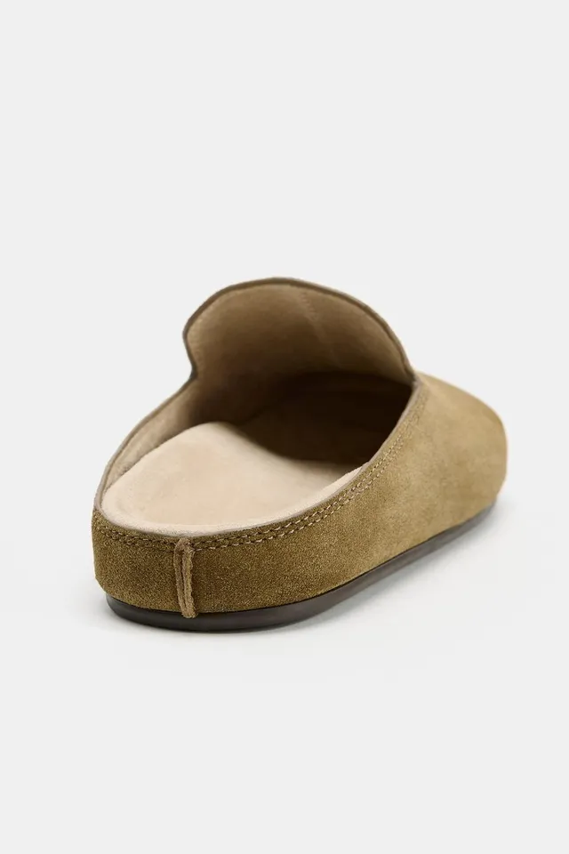 SPLIT SUEDE CLOG SHOES – صورة 8