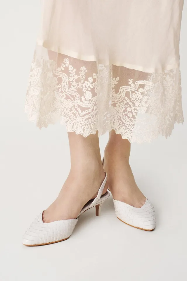 LEATHER KITTEN-HEEL SHOES - THE ITEM ZARA WOMAN – image 3