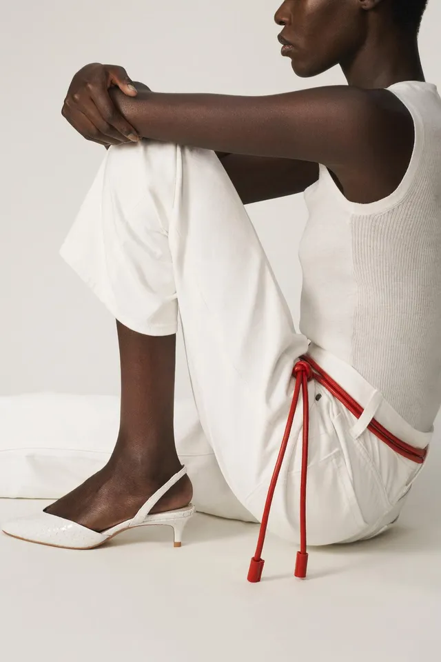 LEATHER KITTEN-HEEL SHOES - THE ITEM ZARA WOMAN – image 4