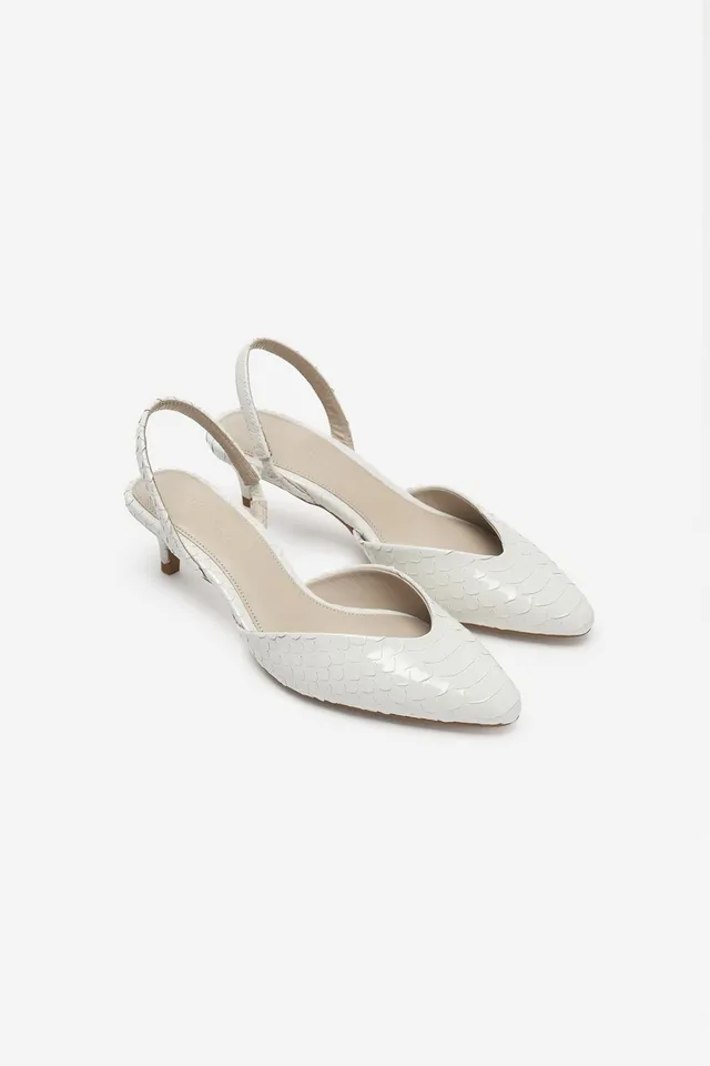 LEATHER KITTEN-HEEL SHOES - THE ITEM ZARA WOMAN – image 6
