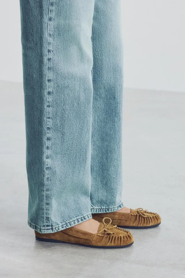 SPLIT SUEDE BOW LOAFERS – image 2