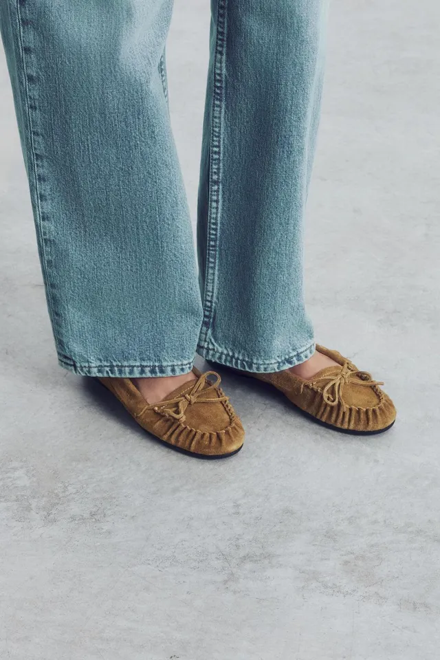SPLIT SUEDE BOW LOAFERS – image 3