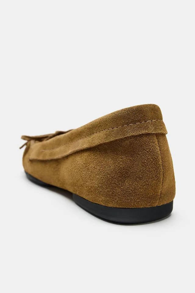 SPLIT SUEDE BOW LOAFERS – image 7