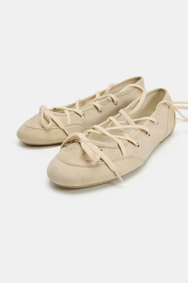 RIBBON BALLET FLATS – image 4