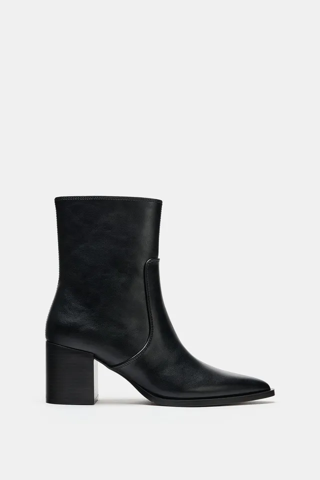 BLOCK HEEL ANKLE BOOTS