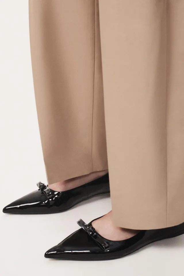 LEATHER BOW SHOES - THE ITEM ZARA WOMAN – image 2