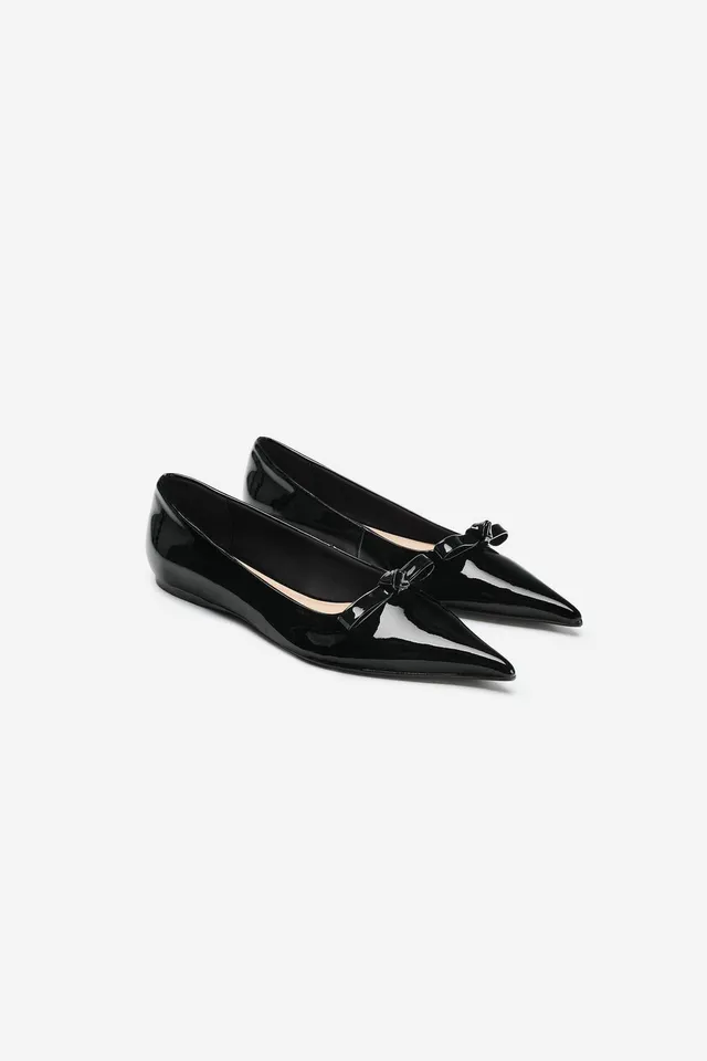 LEATHER BOW SHOES - THE ITEM ZARA WOMAN – image 5