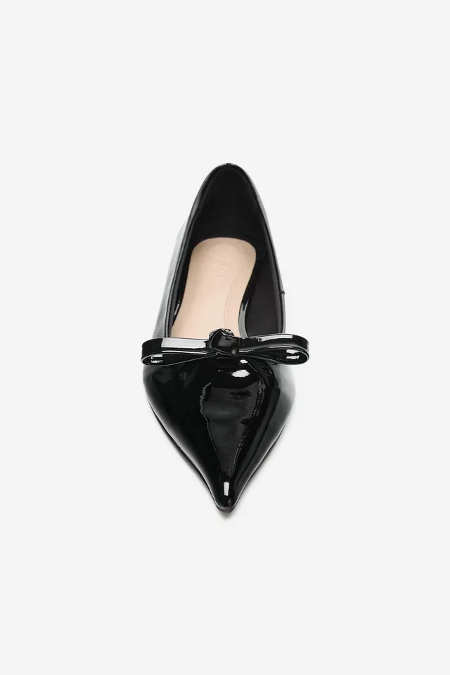 LEATHER BOW SHOES - THE ITEM ZARA WOMAN – image 6