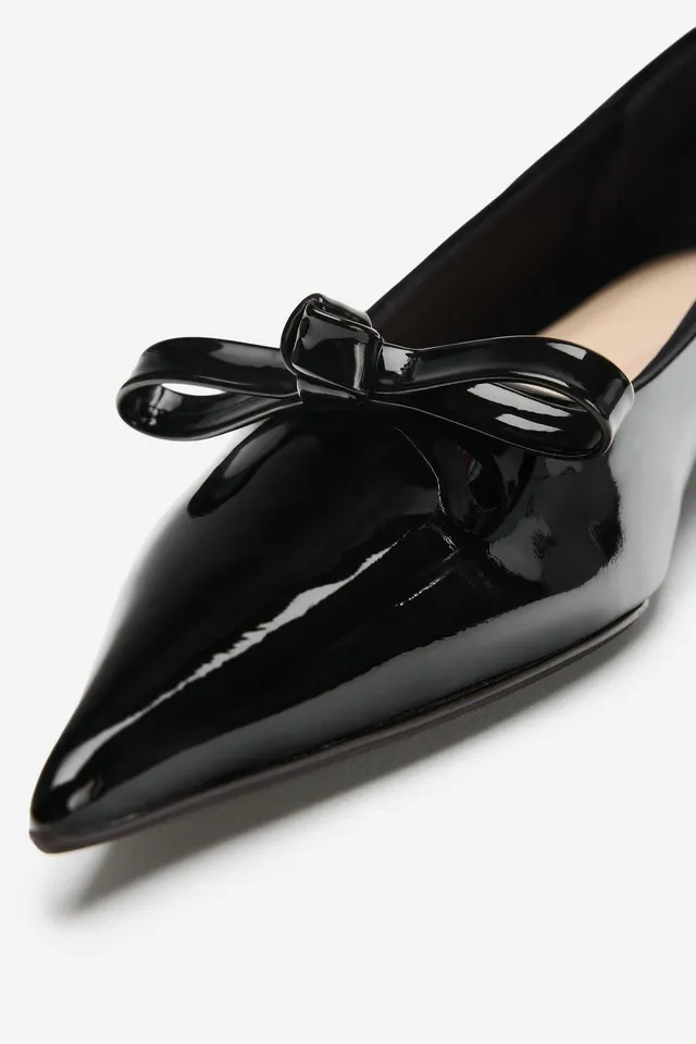 LEATHER BOW SHOES - THE ITEM ZARA WOMAN – image 9