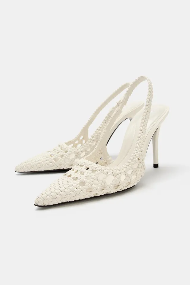 BRAIDED SLINGBACK HEELS – image 2
