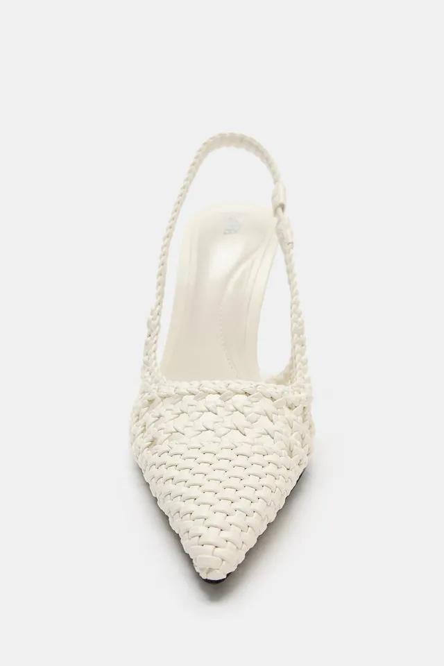 BRAIDED SLINGBACK HEELS – image 3