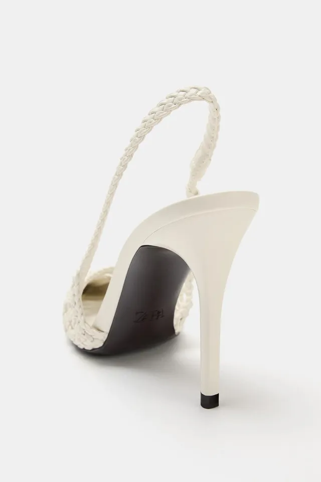 BRAIDED SLINGBACK HEELS – image 4