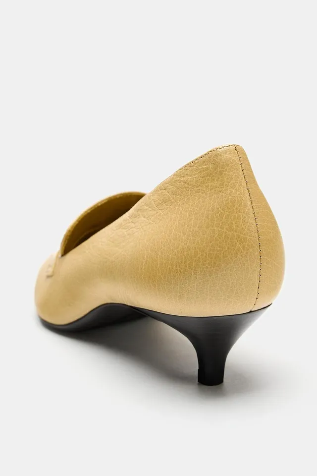 LEATHER HEELED LOAFER – image 5