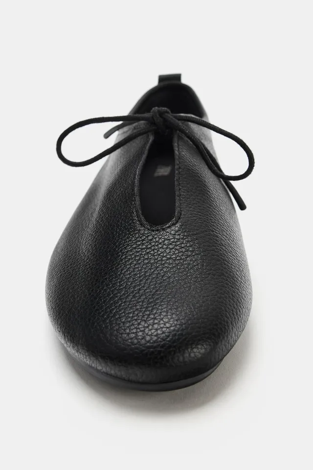 LEATHER BALLET FLATS – image 4
