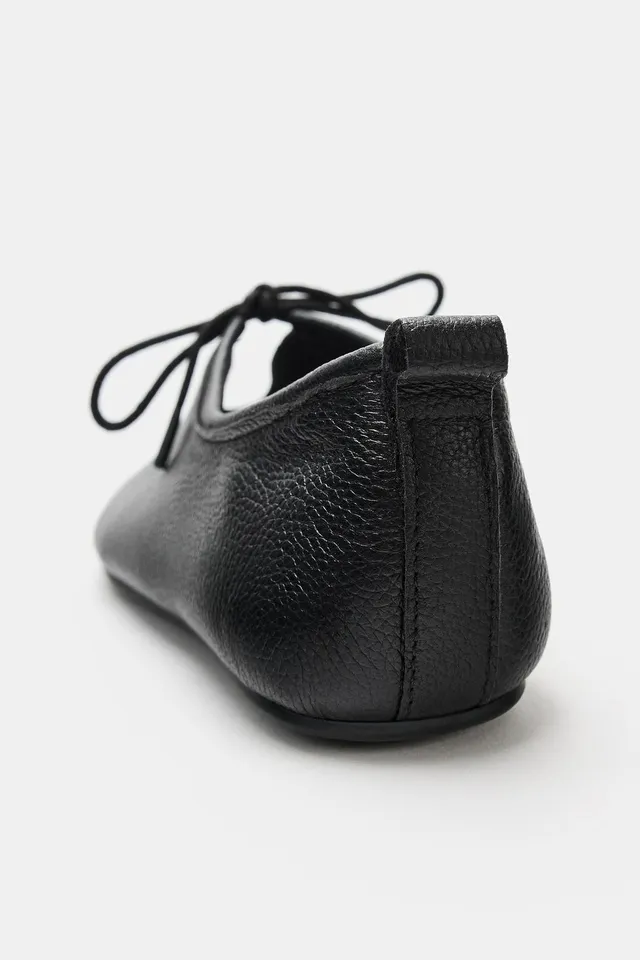 LEATHER BALLET FLATS – image 5