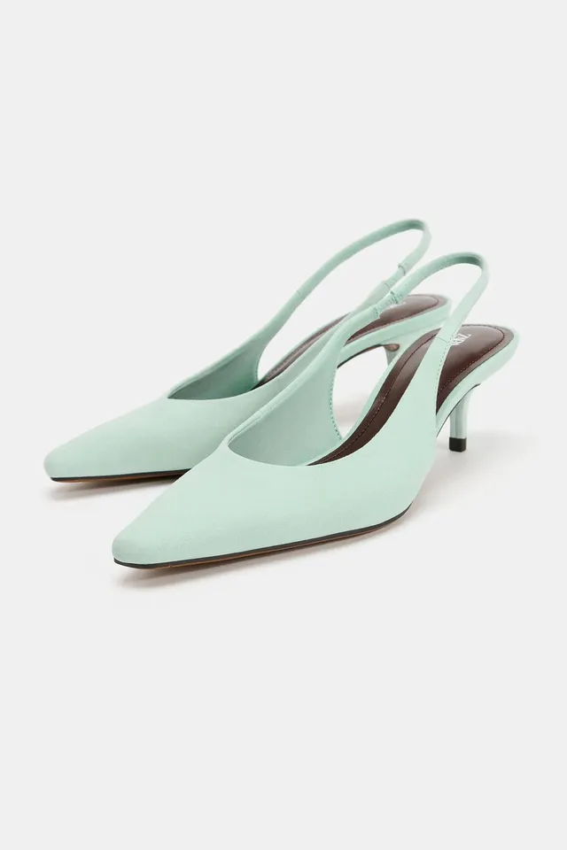 SUEDE KITTEN HEELS – image 4