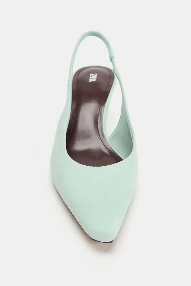 SUEDE KITTEN HEELS – image 5