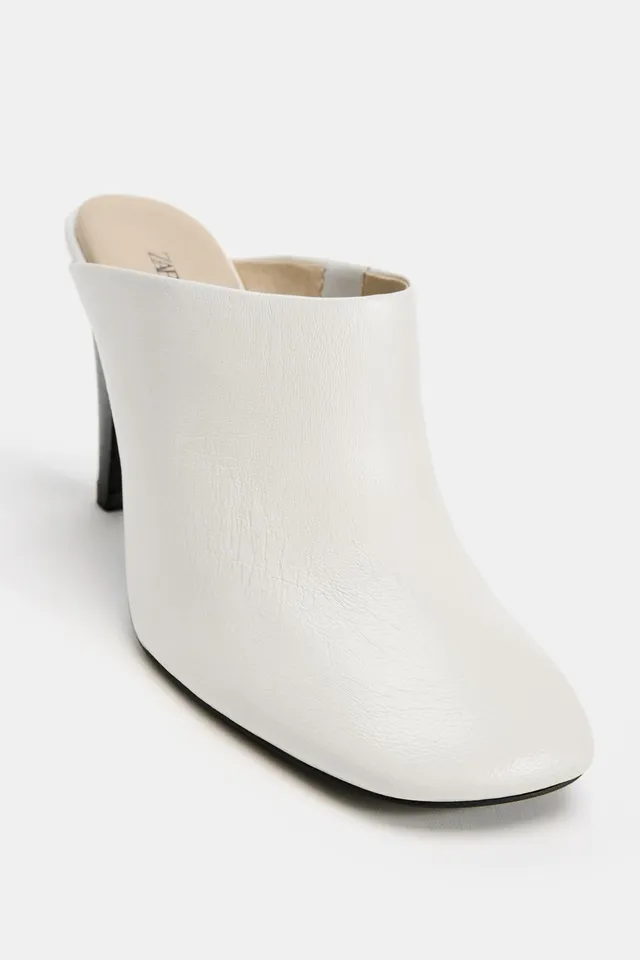 LEATHER HEELED MULES – image 5