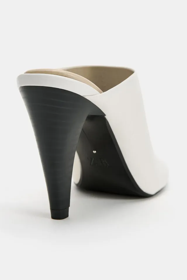 LEATHER HEELED MULES – image 6