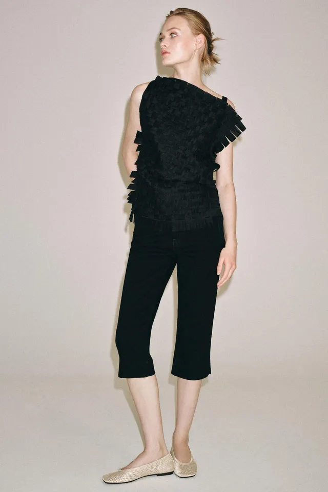 BRAIDED EFFECT BALLERINAS