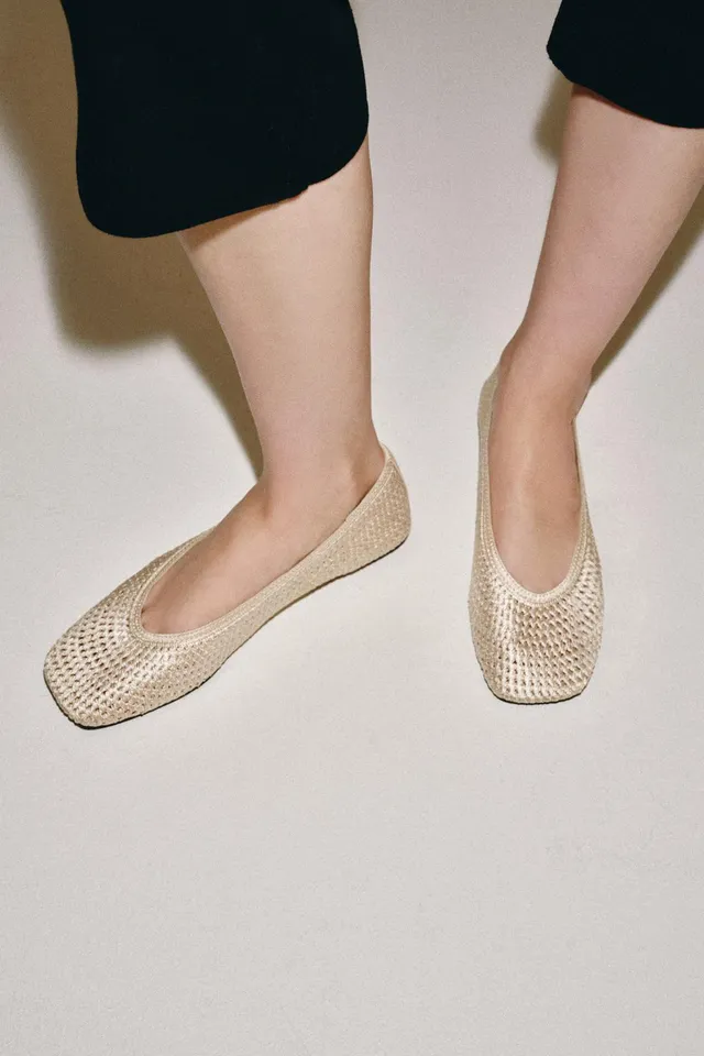 BRAIDED EFFECT BALLERINAS – image 2
