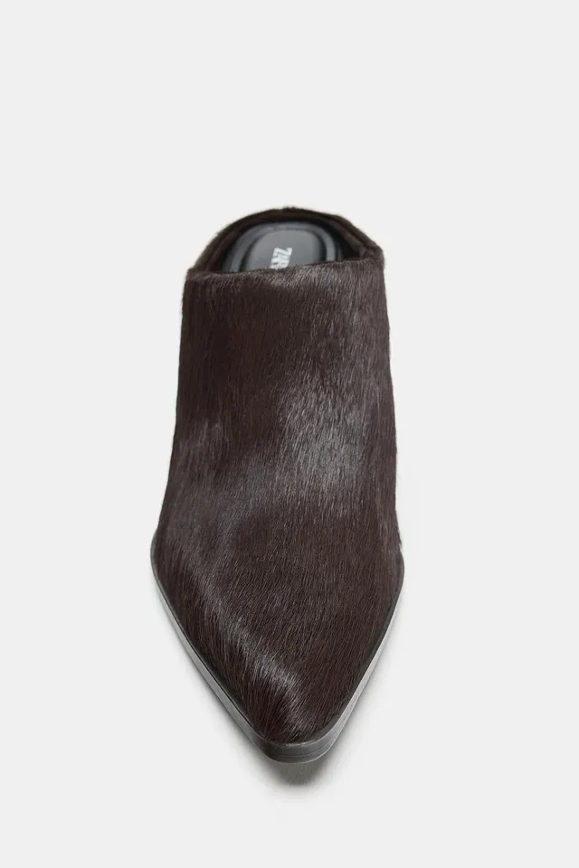 HAIR-ON LEATHER MULE – image 6