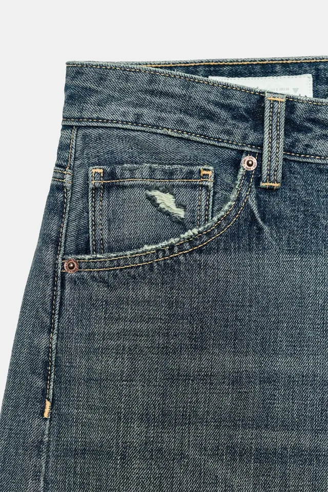 TRF BAGGY FOLDED FIT MID-WAIST RIPPED JEANS – image 10