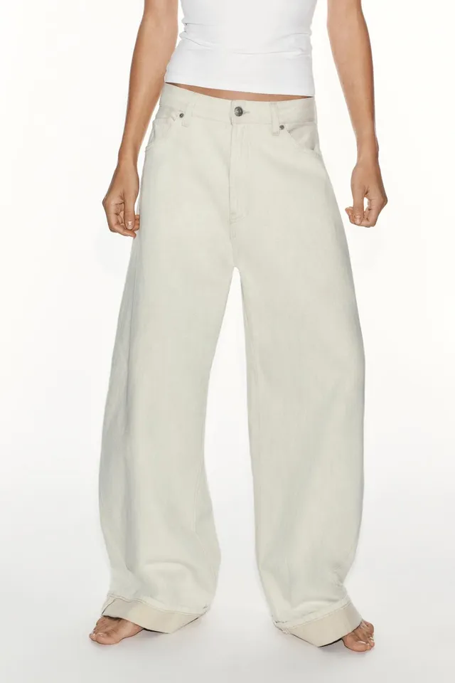 TRF BAGGY FOLDED FIT MID-WAIST RIPPED JEANS – image 2