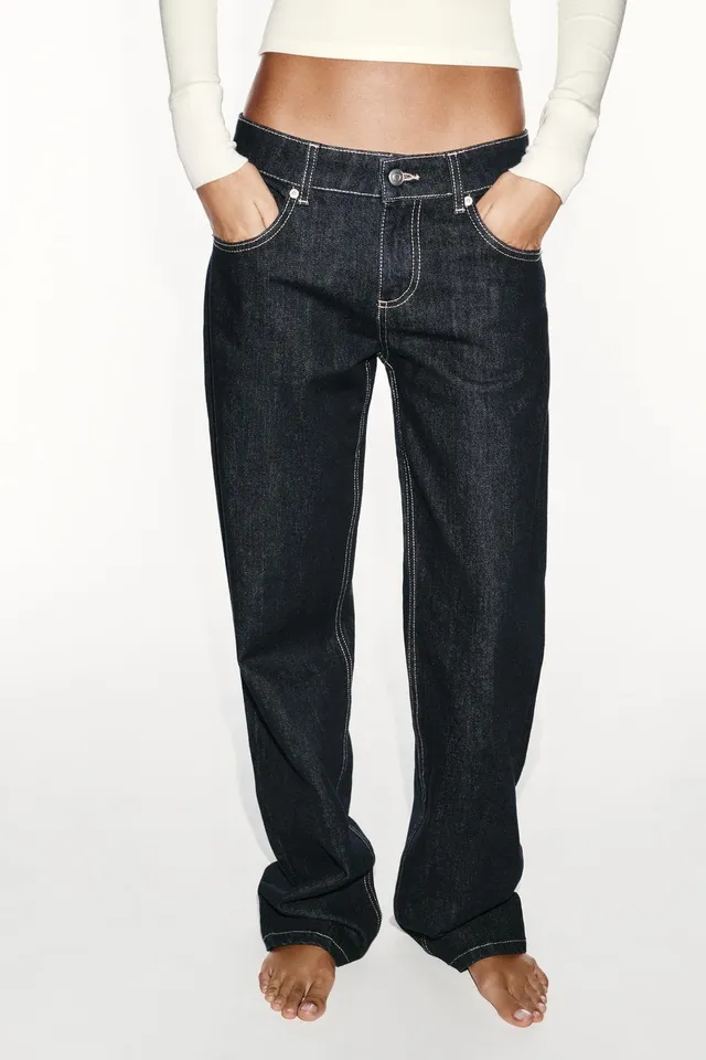 TRF LOW-RISE WIDE-LEG JEANS – image 3