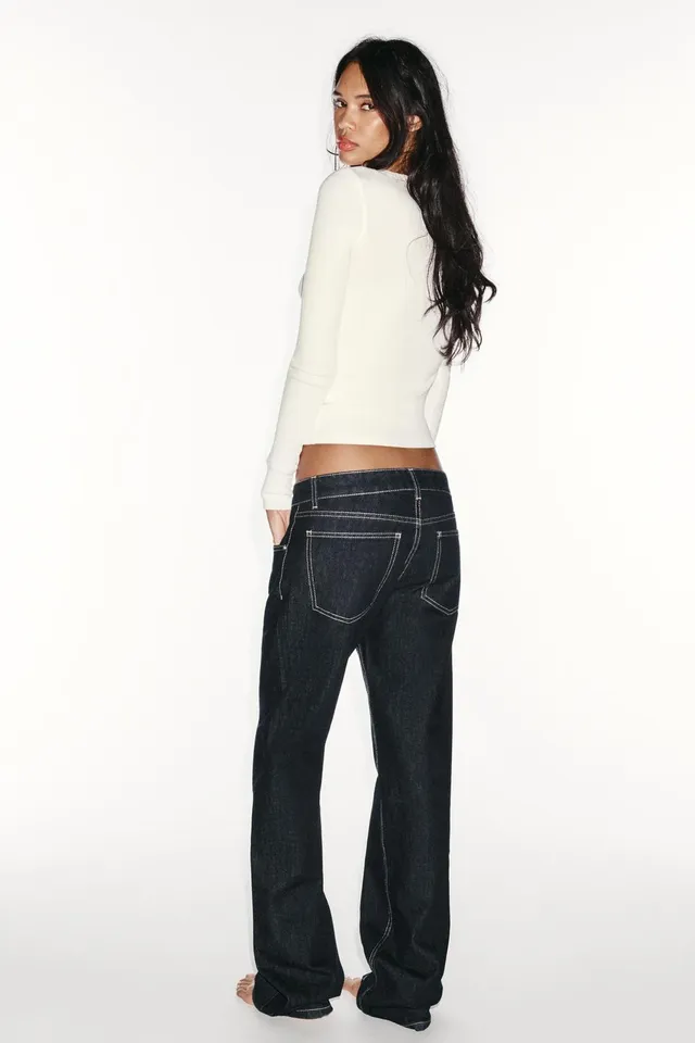 TRF LOW-RISE WIDE-LEG JEANS – image 5