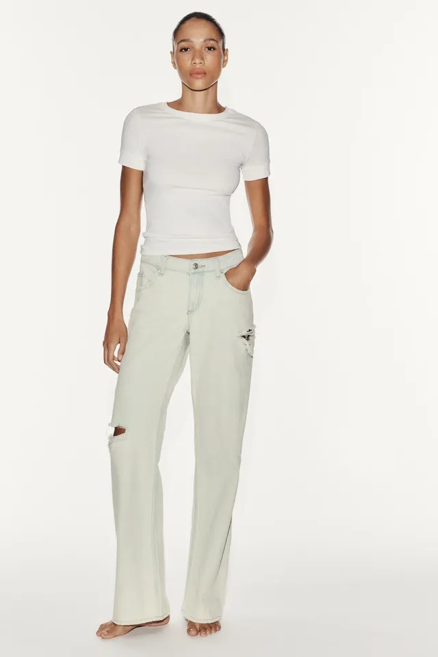 TRF LOW-RISE WIDE-LEG JEANS