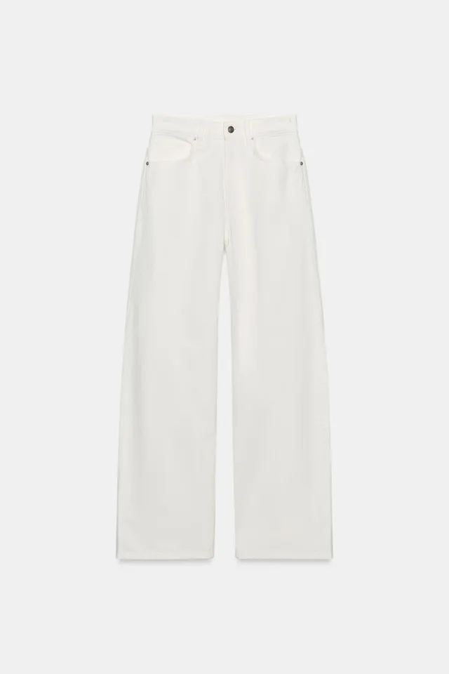 EXTRA WIDE-LEG FIT HIGH-WAIST TRF JEANS – image 7