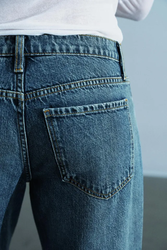 ZW COLLECTION LOW-RISE WIDE-LEG JEANS – image 4