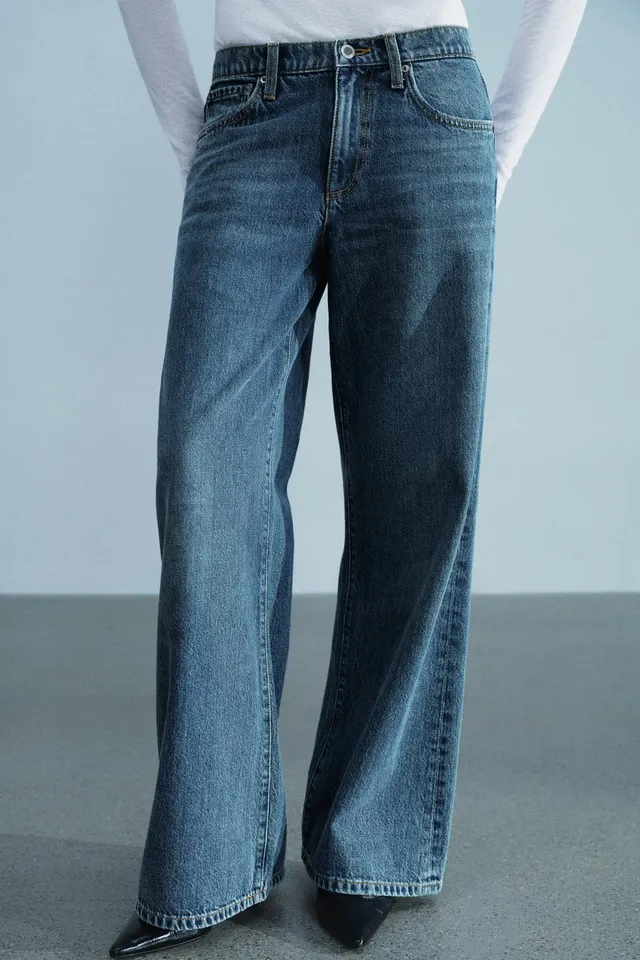 ZW COLLECTION LOW-RISE WIDE-LEG JEANS – image 6
