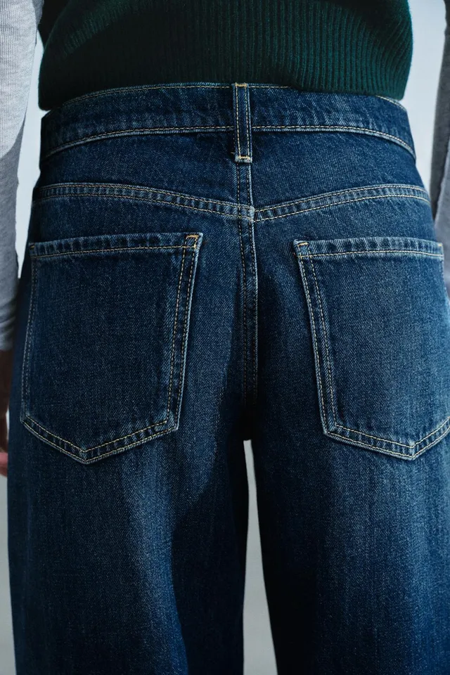 ZW COLLECTION LOW-RISE WIDE-LEG JEANS – image 4