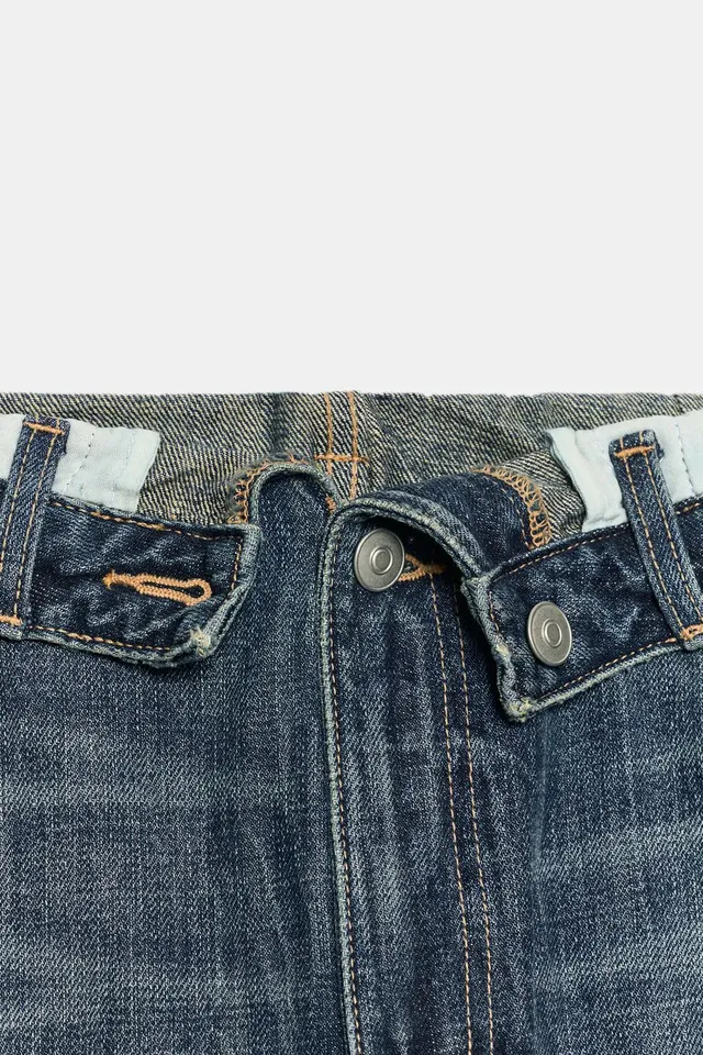 TRF RIPPED FOLDED-WAIST MID-WAIST JEANS – image 9