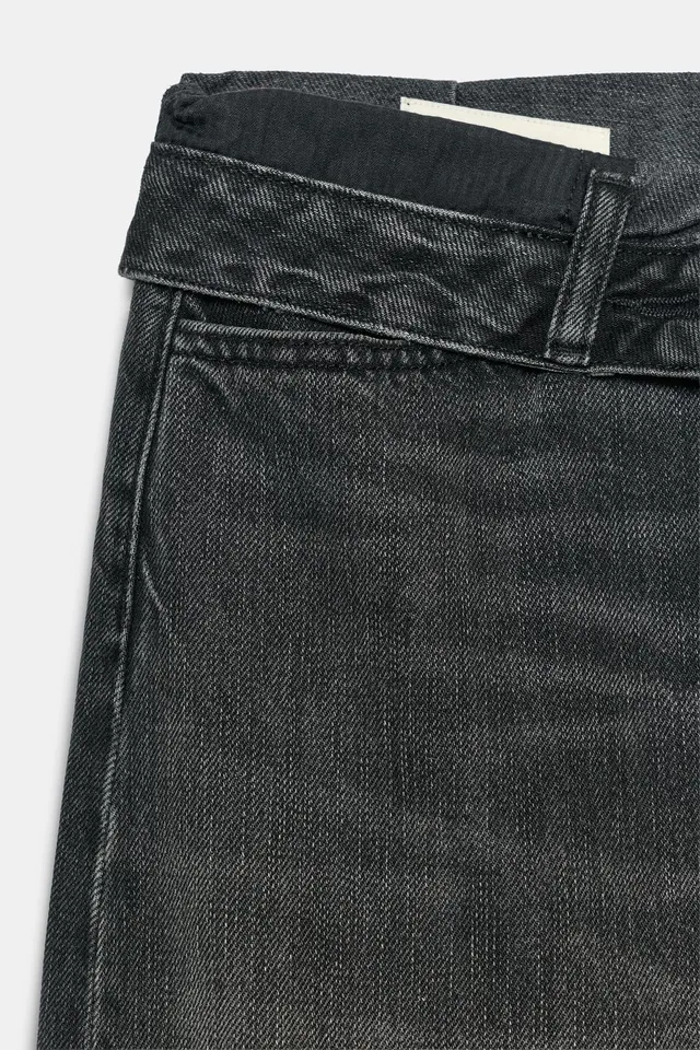 TRF RIPPED FOLDED-WAIST MID-WAIST JEANS – image 10