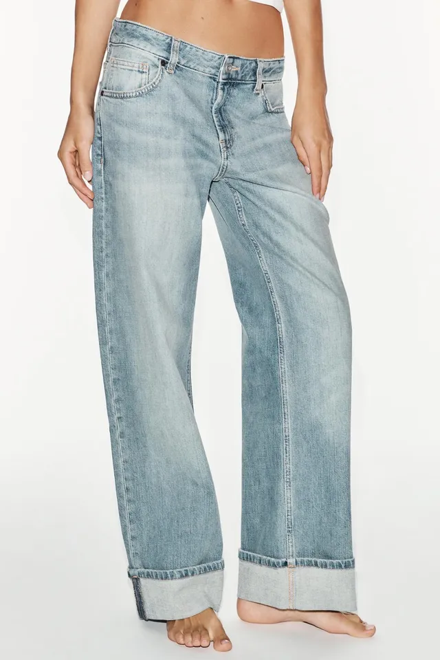 LOOSE FOLDED FIT LOW-RISE TRF JEANS – image 3