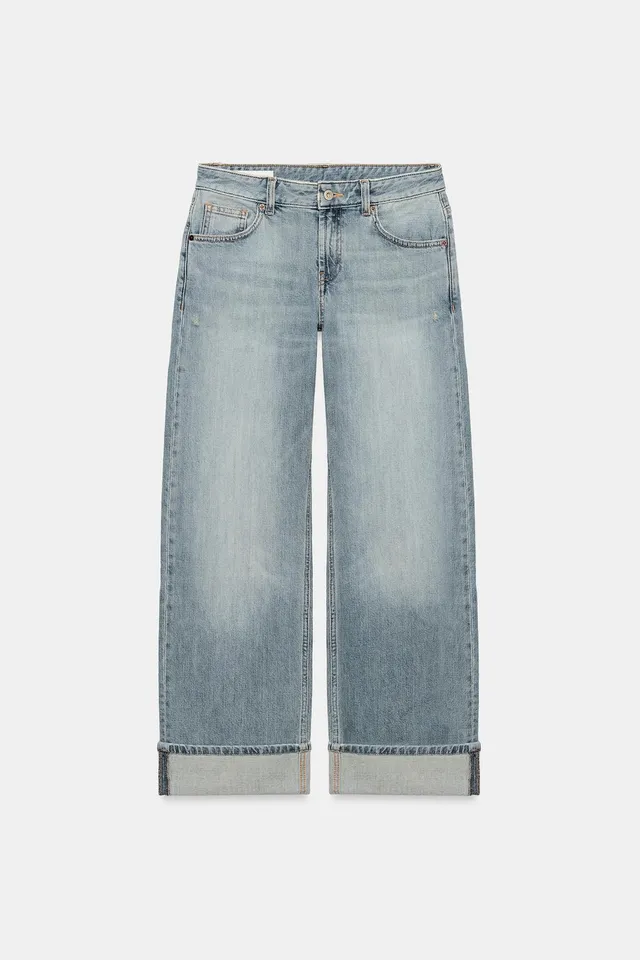LOOSE FOLDED FIT LOW-RISE TRF JEANS – image 7