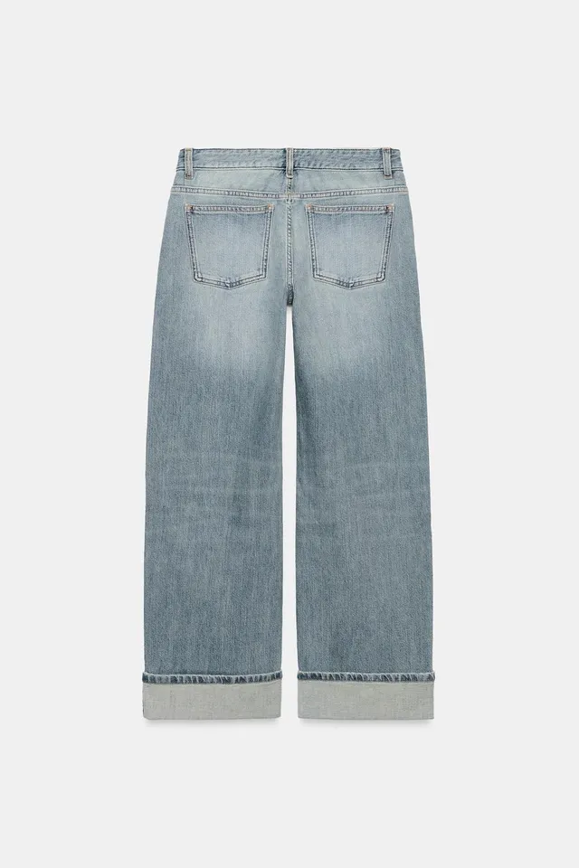LOOSE FOLDED FIT LOW-RISE TRF JEANS – image 8