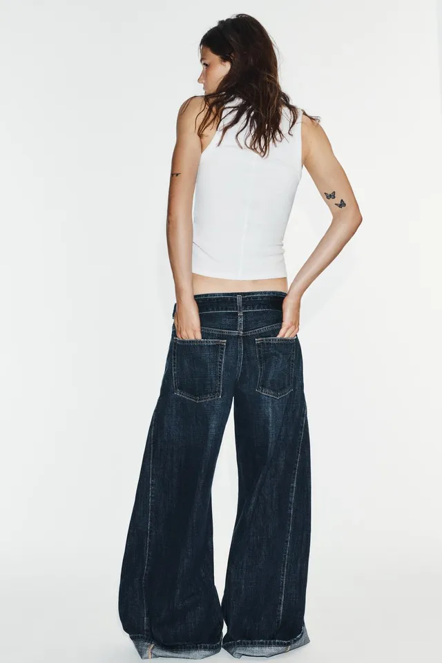 TRF MID-WAIST BELTED PLEATED JEANS – image 6
