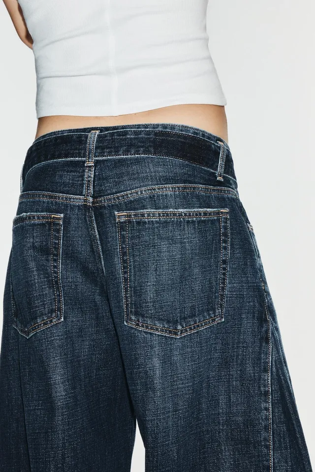 TRF MID-WAIST BELTED PLEATED JEANS – image 7