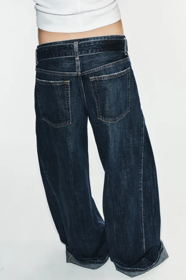 TRF MID-WAIST BELTED PLEATED JEANS – image 8