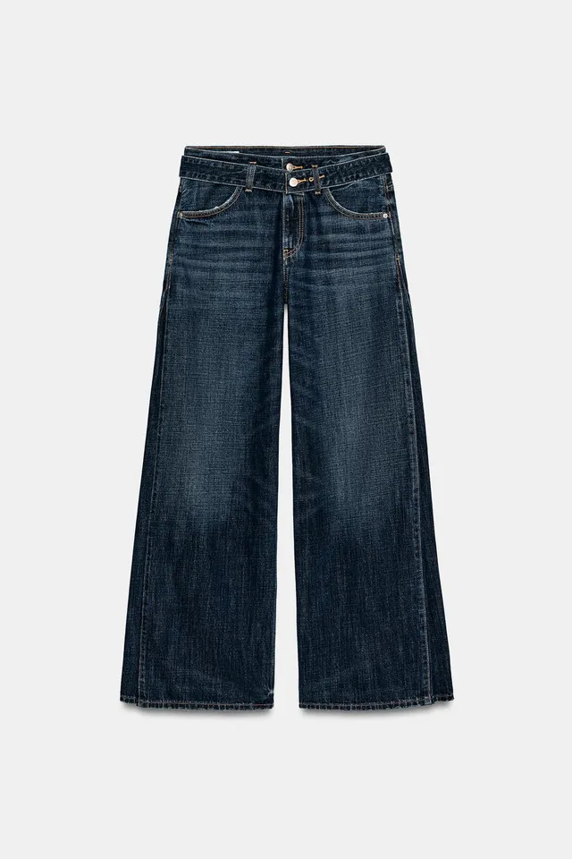 TRF MID-WAIST BELTED PLEATED JEANS – image 9