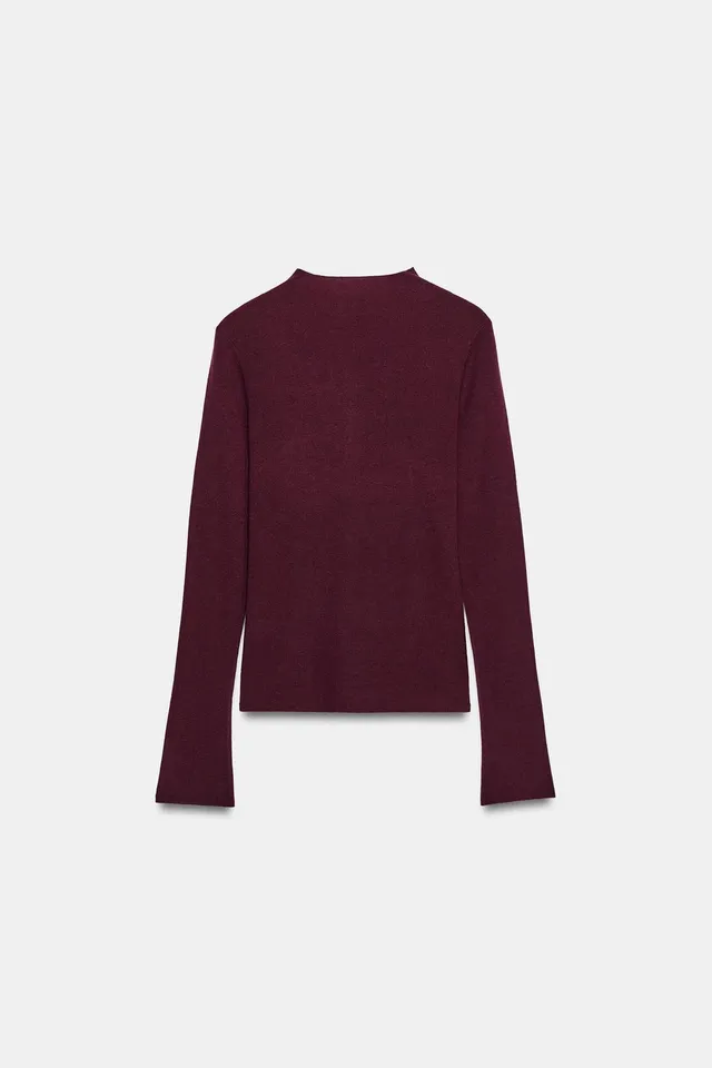 DRAPED KNIT TOP – image 6