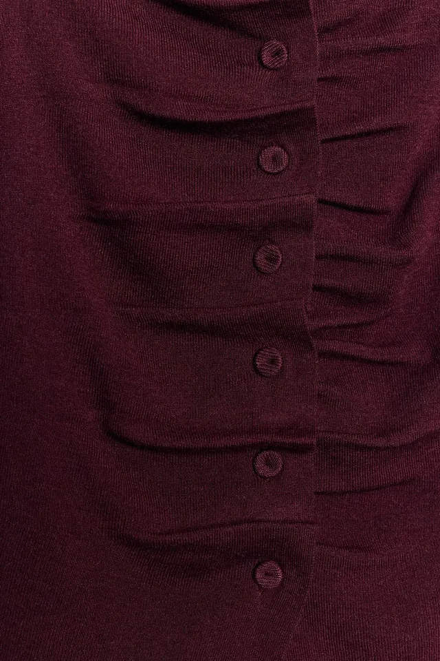 DRAPED KNIT TOP – image 7